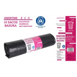 PACK 10 SACOS BASURA 100L...